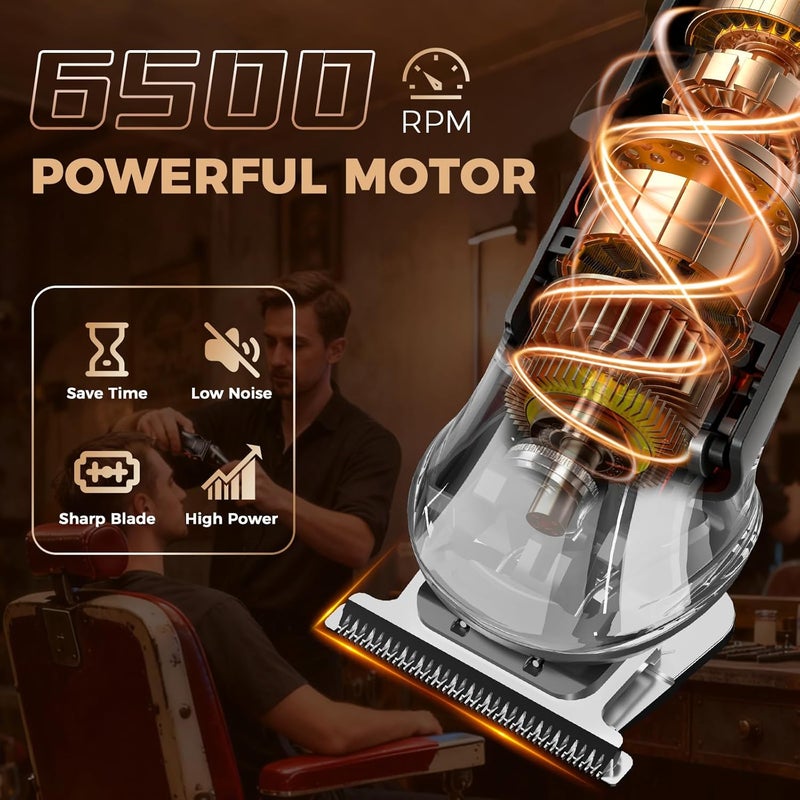 UFREE Beard Trimmer for Men, Foil Shaver Electric Razor, Shavers for Body Face Nose Ear, Cordless Hair Trimmer, Professional Hair Clippers, Mustache Grooming Kit Birthday Gifts for Men - Image 3